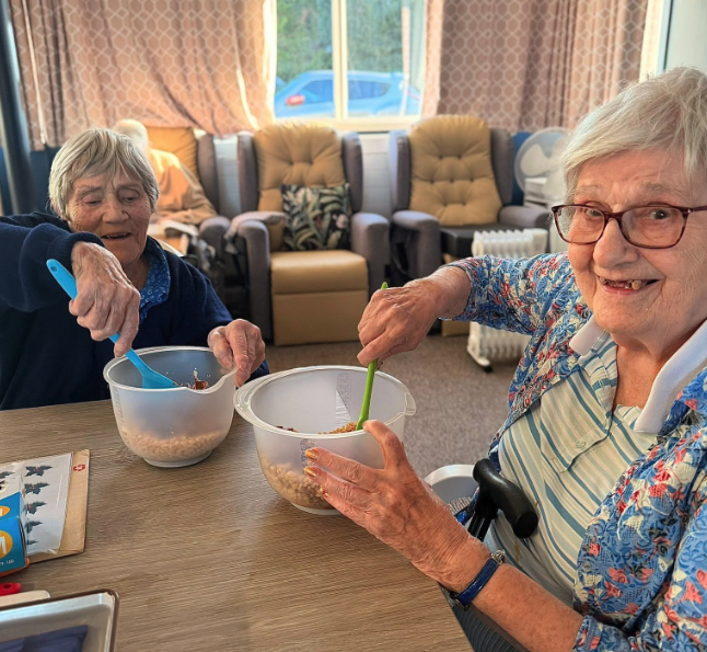 festive baking with residents